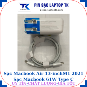 Sạc Macbook Air 13 inch M1 2021 Sạc Macbook 61W Type C