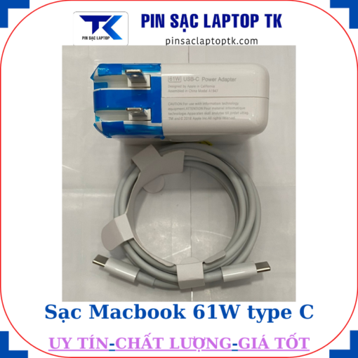 Sạc laptop Macbook 61W type C
