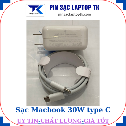 Sạc laptop Macbook 30W type C