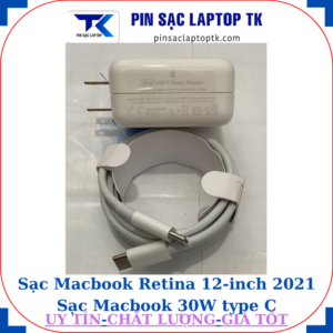 Sạc Macbook Retina 12 inch 2021 Sạc Macbook 30W type C
