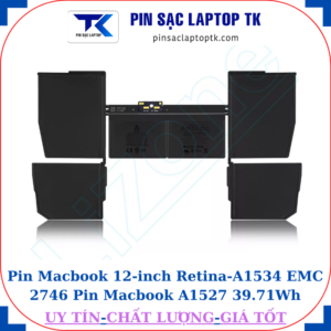 Pin Macbook 12 inch Retina A1534 EMC 2746 Pin Macbook A1527 39.71Wh