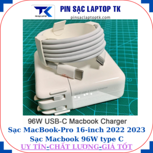 Sạc MacBook Pro 16 inch 2022 2023 Sạc Macbook 96W type C