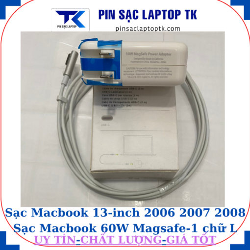 Sạc Macbook 13 inch 2006 2007 2008 Sạc Macbook 60W Magsafe-1 chữ L