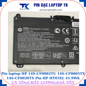 Pin HP 14S-CF0002TU 14S-CF0005TX 14S-CF0020TX Pin Hp HT03XL 41.9Wh