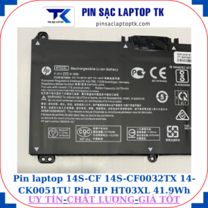 Pin HP 14S-CF 14S-CF0032TX 14-CK0051TU Pin Hp HT03XL 41.9Wh