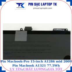 Pin Macbook Pro 15 inch A1286 mid 2009 Pin Macbook A1321 77.5Wh