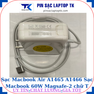 Sạc Macbook-Air A1465 A1466 Sạc Macbook 60W Magsafe-2 chữ T