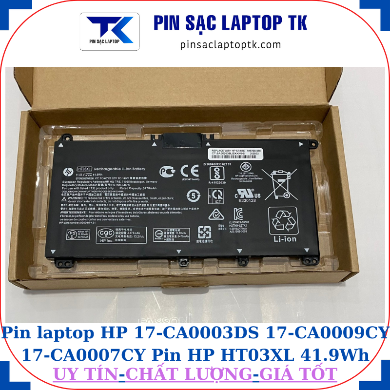 Pin HP 17-CA0003DS 17-CA0009CY 17-CA0007CY Pin HP HT03XL 41.9Wh
