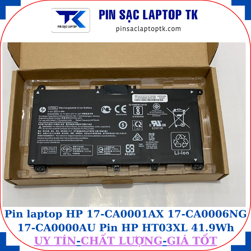 Pin HP 17-CA0001AX 17-CA0006NG 17-CA0000AU Pin HP HT03XL 41.9Wh