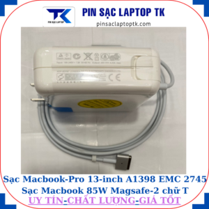 Sạc Macbook Pro 13inch A1398 EMC 2745 Sạc Macbook 85W Magsafe-2 chữ T