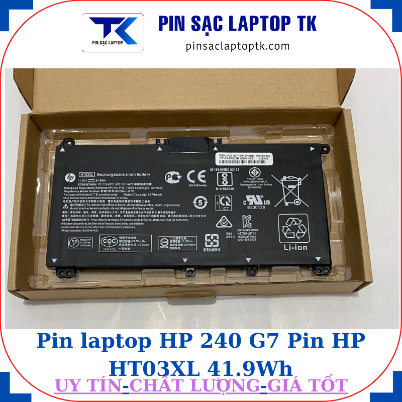 Pin HP 240 G7 Pin HP HT03XL 41.9Wh