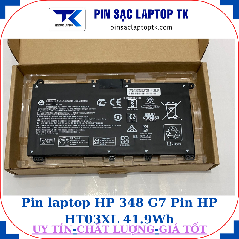 Pin HP 348 G7 Pin HP HT03XL 41.9Wh