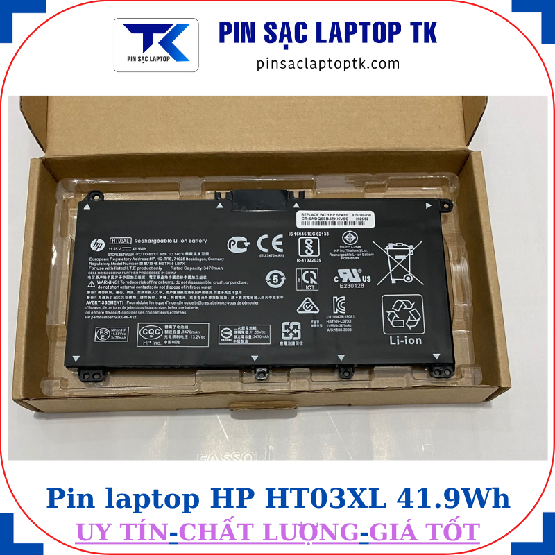 Pin HP HT03XL 41.9Wh