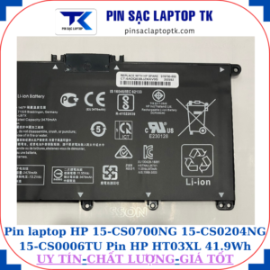 Pin HP 15-CS0700NG 15-CS0204NG 15-CS0006TU Pin HP HT03XL 41.9Wh