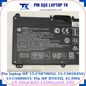 Pin HP 15-CS0700NG 15-CS0204NG 15-CS0006TU Pin HP HT03XL 41.9Wh