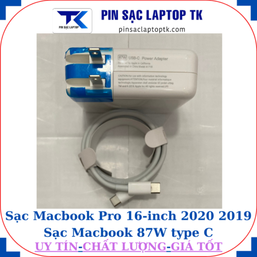 Sạc Macbook Pro 16 inch 2020 2019 Sạc Macbook 87W type C