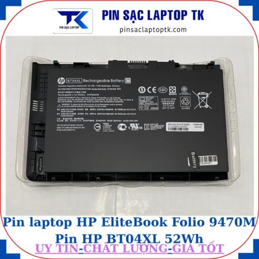 Pin laptop HP EliteBook Folio 9470M Pin HP BT04XL 52Wh