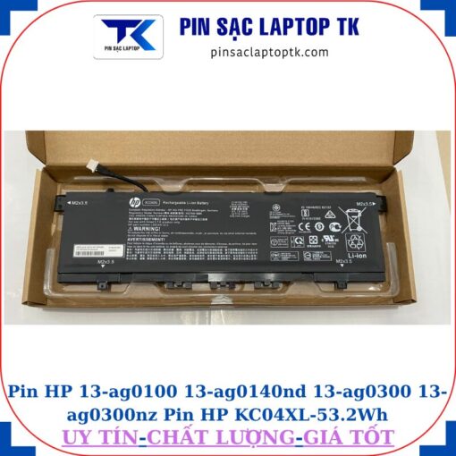 Pin HP 13-ag0100 13-ag0140nd 13-ag0300 13-ag0300nz Pin HP KC04XL-53.2Wh