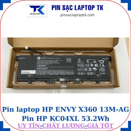 Pin laptop HP ENVY X360 13M-AG Pin HP KC04XL 53.2Wh