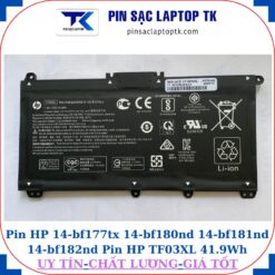 Pin HP 14-bf177tx 14-bf180nd 14-bf181nd 14-bf182nd Pin HP TF03XL 41.9Wh