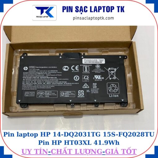 Pin laptop HP 14-DQ2031TG 15S-FQ2028TU Pin HP HT03XL 41.9Wh