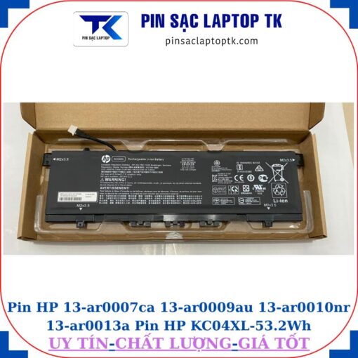Pin HP 13-ar0007ca 13-ar0009au 13-ar0010nr 13-ar0013a Pin HP KC04XL-53.2Wh