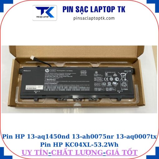 Pin HP 13-aq1450nd 13-ah0075nr 13-aq0007tx Pin HP KC04XL-53.2Wh