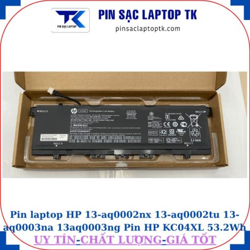 Pin laptop HP 13-aq0002nx 13-aq0002tu 13-aq0003na 13aq0003ng Pin HP KC04XL 53.2Wh