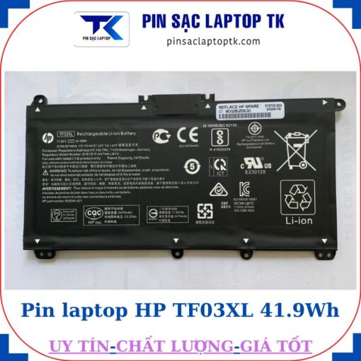 Pin laptop HP TF03XL 41.9Wh