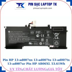 Pin HP 13-ad007nx 13-ad007tu 13-ad007tx 13-ad007ur Pin HP AB06XL 53.61Wh