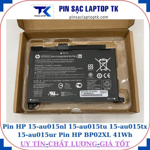 Pin HP 15-au015nl 15-au015tu 15-au015tx 15-au015ur Pin HP BP02XL 41Wh