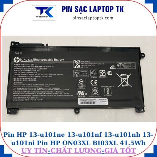 Pin HP 13-u101ne 13-u101nf 13-u101nh 13-u101ni Pin HP ON03XL BI03XL 41.5Wh