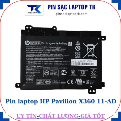 Pin laptop HP Pavilion X360 11-AD Pin HP KN02XL 37.2Wh