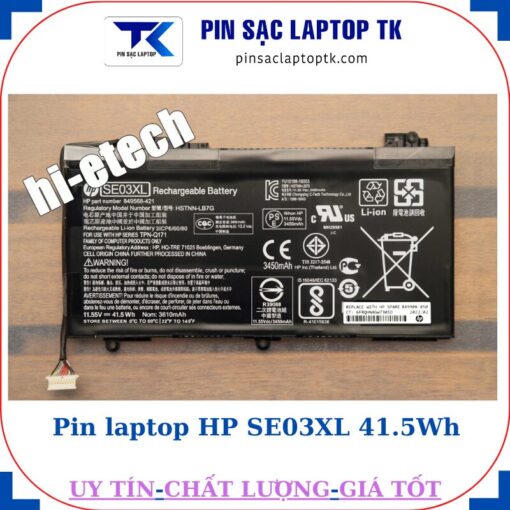 Pin laptop HP SE03XL 41.5Wh