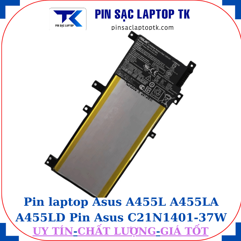Pin laptop Asus A455L A455LA A455LD Pin Asus C21N1401-37W