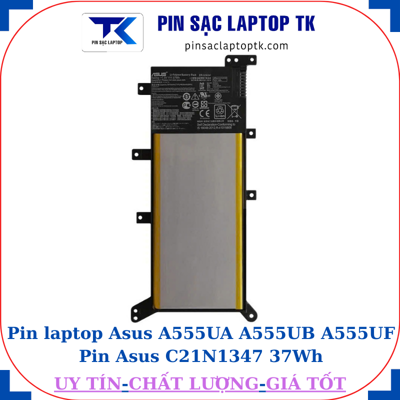 Pin laptop Asus A555UA A555UB A555UF Pin Asus C21N1347 37Wh