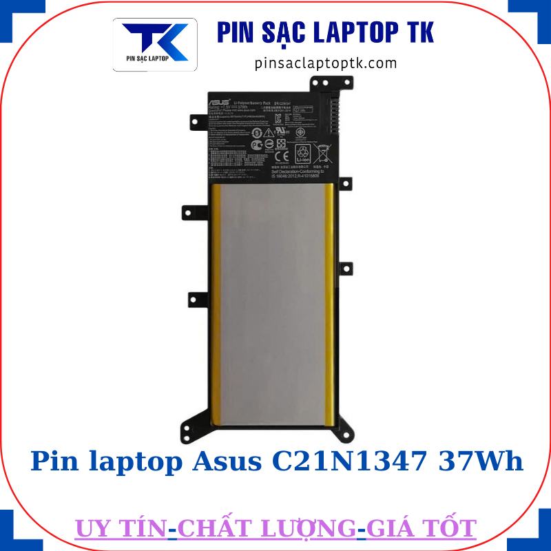 Pin laptop Asus C21N1347 37Wh