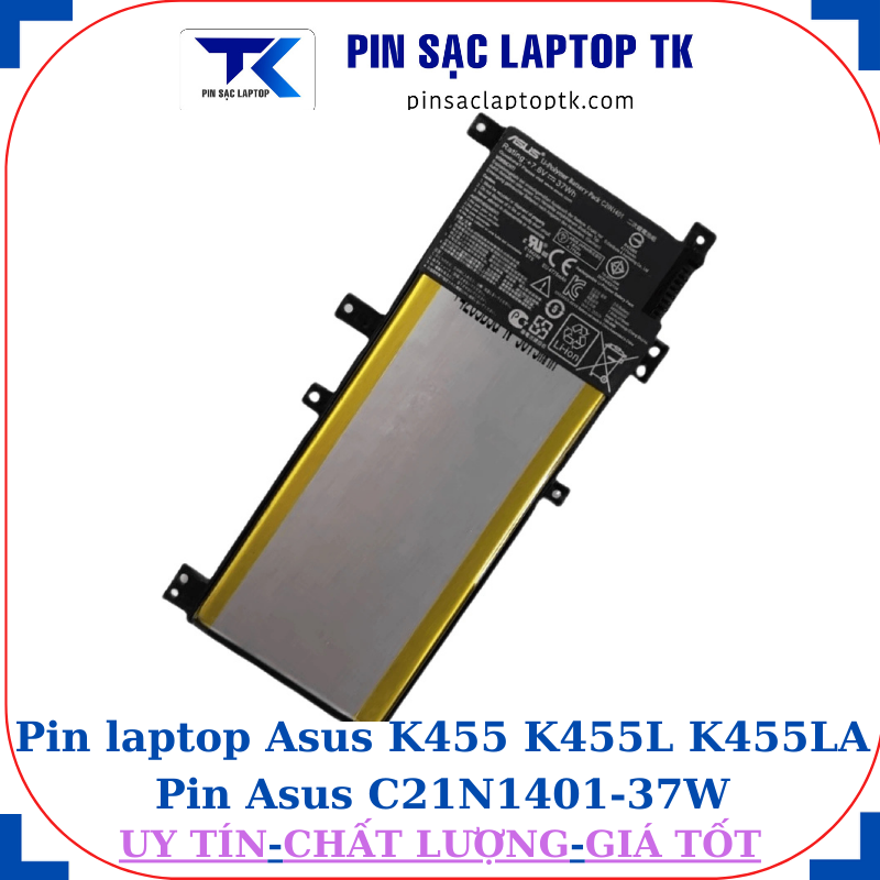 Pin laptop Asus K455 K455L K455LA Pin Asus C21N1401-37W