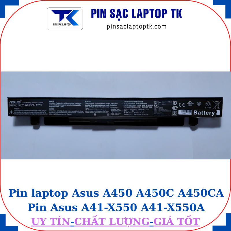 Pin laptop Asus A450 A450C A450CA Pin Asus A41-X550 A41-X550A