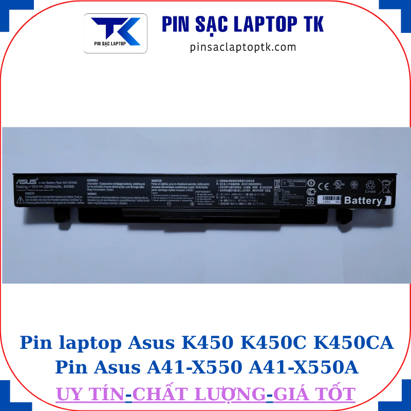 Pin laptop Asus K450 K450C K450CA Pin Asus A41-X550 A41-X550A