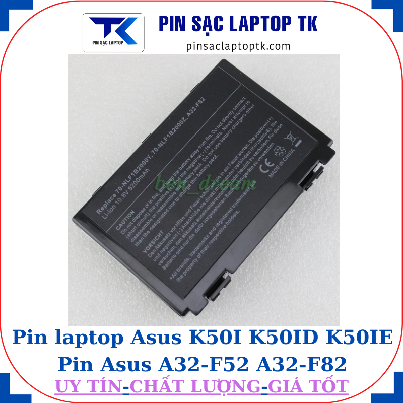 Pin laptop Asus K50I K50ID K50IE Pin Asus A32-F52 A32-F82