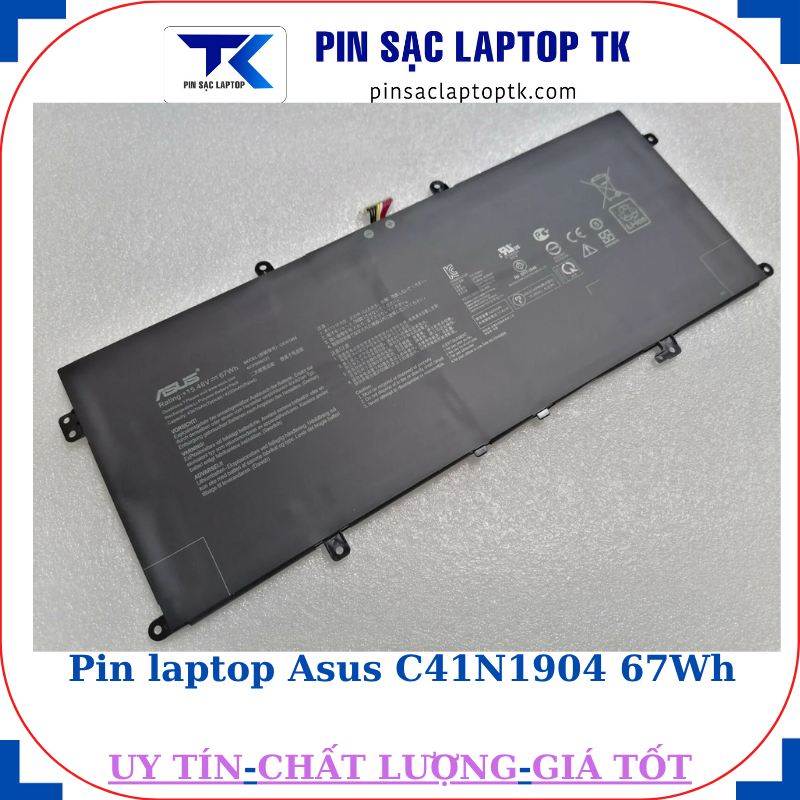 Pin laptop Asus C41N1904 67Wh
