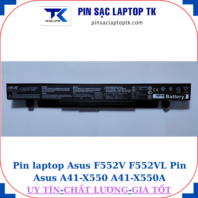 Pin laptop Asus F552V F552VL Pin Asus A41-X550 A41-X550A