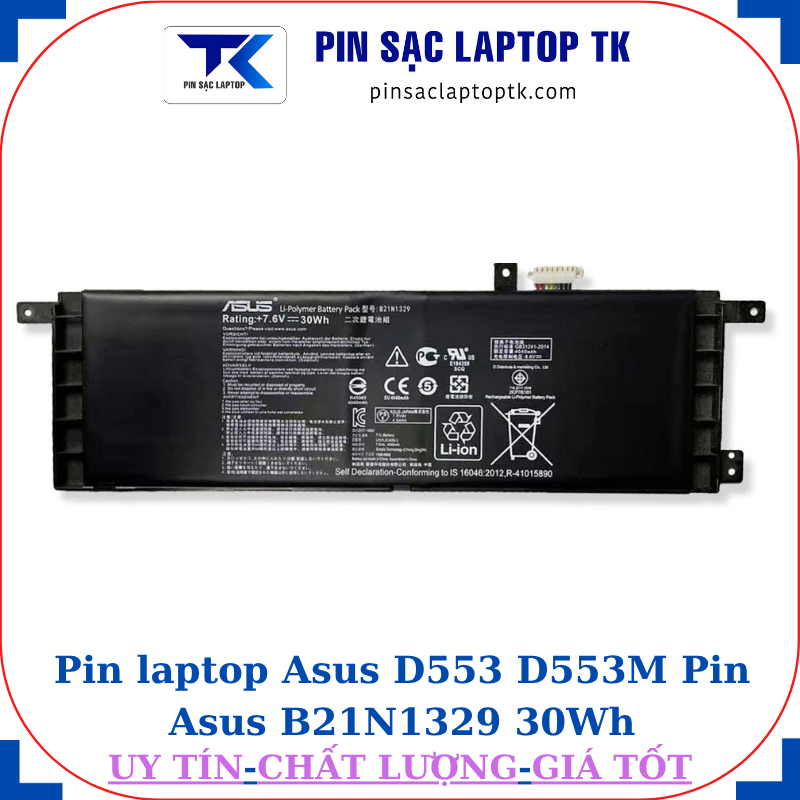 Pin laptop Asus D553 D553M Pin Asus B21N1329 30Wh