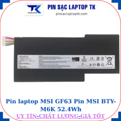 Pin laptop MSI GF63 Pin MSI BTY-M6K 52.4Wh