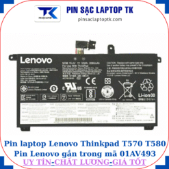 Pin laptop Lenovo Thinkpad T570 T580 Pin Lenovo gắn trong mã 01AV493