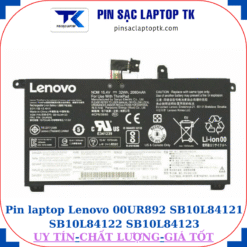 Pin laptop Lenovo 00UR892 SB10L84121 SB10L84122 SB10L84123