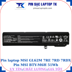 Pin laptop MSI GL62M 7RE 7RD 7RDX Pin MSI BTY-M6H 51Wh