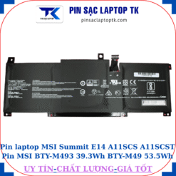 Pin laptop MSI Summit E14 A11SCS A11SCST Pin MSI BTY-M493 39.3Wh BTY-M49 53.8Wh
