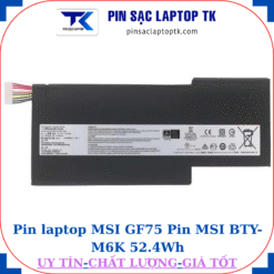 Pin laptop MSI GF75 Pin MSI BTY-M6K 52.4Wh